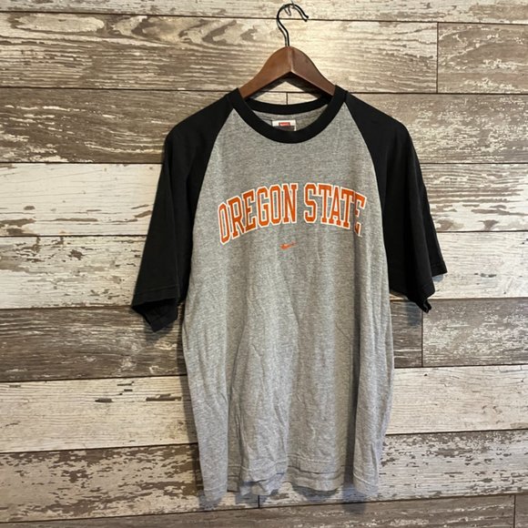 Nike Other - Vintage Nike Team Oregon State Beavers OSU Center Swoosh Baseball Tee